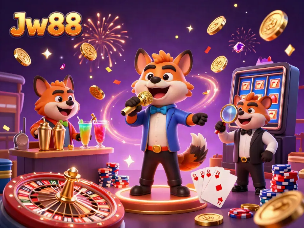 Engage in thrilling casino fun with Jw 88 featuring hyenas in a rich comedy club scene.